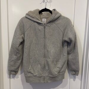 Gap Gray Sherpa Kid’s Unisex Hoodie